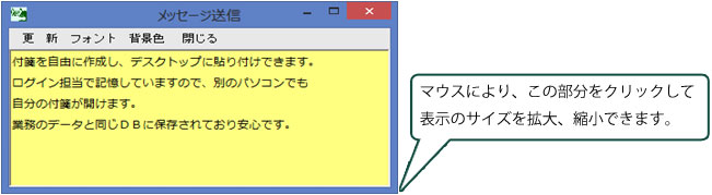 付箋機能イメージ